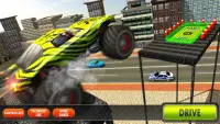 Camiones monster truck stunts Screen Shot 10