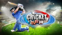 Kriket Oyna 3D: Game Canlı Screen Shot 0
