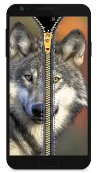 tela de bloqueio zipper - lobo Screen Shot 0