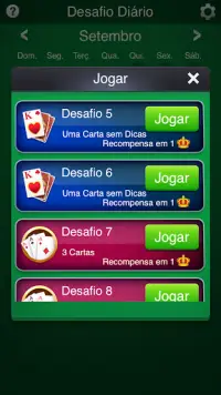 Solitaire: Desafio Diário Screen Shot 1