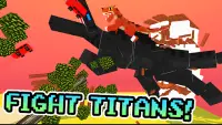 Blocky Titan Raptor: City Assault Screen Shot 1