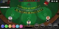 Blackjack 21 - Multijugador en línea GRATIS! Screen Shot 1