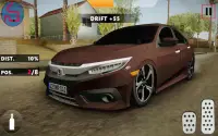 Civic X: extreem moderne stadsauto Drift & Drive Screen Shot 2