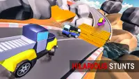 Jogos de acrobacias de carros: trilhas 3D Screen Shot 2