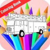 Fire Truck Emergency Coloring