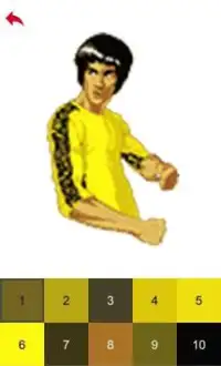 Bruce Lee Color by Number - Pixel Art Game Screen Shot 5