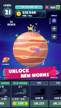 Worm Idle - Clicker Screen Shot 1