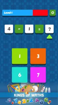 King of Math - Math Free Games Screen Shot 1