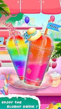 Rainbow Frozen Slushy Maker: Ice Candy Slush Maker Screen Shot 3