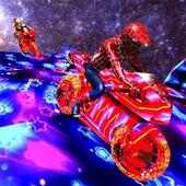 Fast SuperHero Galaxy Moto Bike Rider 2018