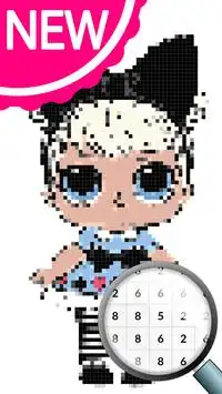 SURPRISE DOLLS COLLECTOR PIXEL ART COLORING Screen Shot 1