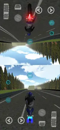 Two Player Motorcycle Racing Screen Shot 0