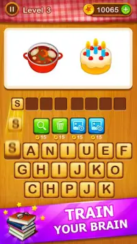2 Emoji 1 Word - Guess Emoji Word Games Puzzle Screen Shot 1