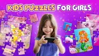 Kinder-Puzzlespiel für Mädchen - Puzzle-Kinder Screen Shot 0