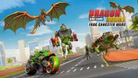Dragon Robot Bike Game: Frog Gangster Wars Screen Shot 0