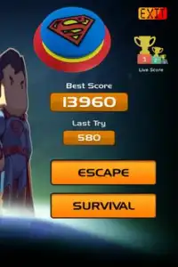 Superman Voler simulateur: Échapper à Superman Screen Shot 0