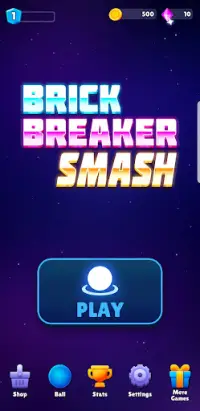 Brick Breaker Smash Screen Shot 0