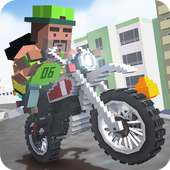 Mr. Blocky Moto Bike Driver SIM