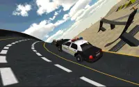 Policja samochód jazdy 3D Screen Shot 2
