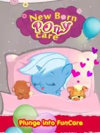 Newborn Pony Pet Care Screen Shot 0