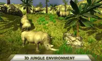 3d Rhinoceros Simulator:Ultimate Wild jungle Screen Shot 2