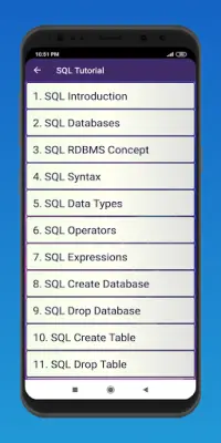 SQL and PL/SQL Tutorial Screen Shot 1