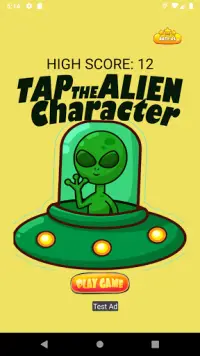 Tap the Alien Character Screen Shot 0