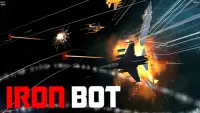 Iron Bot - Человек-истребитель летающих трансформе Screen Shot 0
