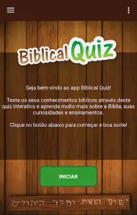 Biblical Quiz Screen Shot 0