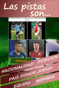 5 pistas para un jugador. Quiz Futbol 2020 Screen Shot 1