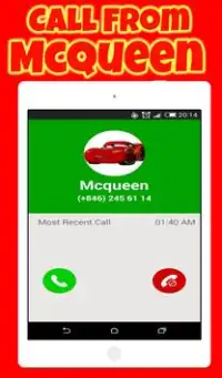 Call From Mcqueen Screen Shot 4