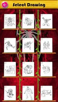 Coloring Book for the amazing spider hero Screen Shot 2