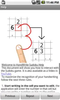 Handwrite Sudoku Screen Shot 1