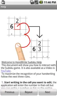 HandWrite Sudoku Free Screen Shot 1