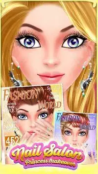 Fashion Doll - Salon Princesse Nail Art Screen Shot 2