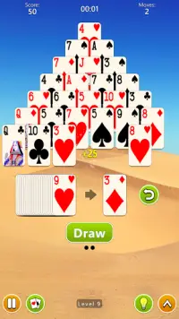 Pyramid Solitaire 4 in 1 Card Game Screen Shot 10