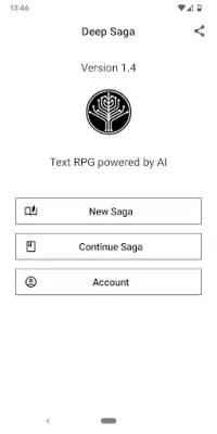 Deep Saga: AI Text RPG Screen Shot 0