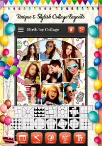 Birthday Photo Collage Maker Screen Shot 1