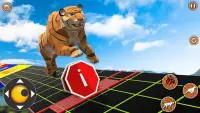Тигр Паркур 3D: Бег диких животных Screen Shot 5