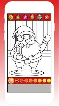 Santa Coloring Christmas Book Games - for kids Screen Shot 2