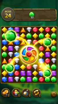 Jewel Match 3 Puzzle: Misión de bloque láser Screen Shot 11