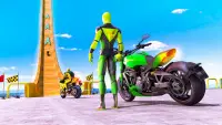 Superhero Bike Stunt Games GT Screen Shot 0