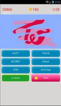 Kpop Scratch Quiz Screen Shot 2