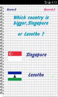 Which country is bigger Screen Shot 0