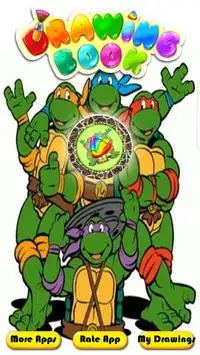 Coloring book for Turtles the Ninja legends Screen Shot 0