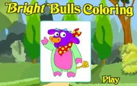 Coloring Game-Bright Bulls Screen Shot 3