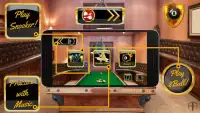 Golden Billiard Arena - 3d snooker e 8 bola Screen Shot 2