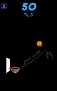 Draw Finger Line Dunk Game Screen Shot 0