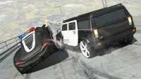 Police Car Driving Sim: Extreme City Stunts Screen Shot 1
