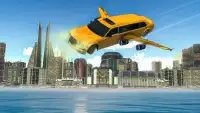 Modern Flying Car Limousine Taxi Simulator Games Screen Shot 0
